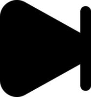 Skip next button black glyph ui icon. Music player bar. Playing multimedia file. User interface design. Silhouette symbol on white space. Solid pictogram for web, mobile. Isolated vector illustration