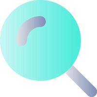 Magnifying glass flat gradient color ui icon. Enlarging screen. Search tool. Zoom in text. Simple filled pictogram. GUI, UX design for mobile application. Vector isolated RGB illustration