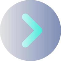 Arrow right button flat gradient color ui icon. Next track. Toolbar control element. Menu command. Simple filled pictogram. GUI, UX design for mobile application. Vector isolated RGB illustration