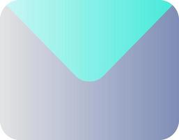 Unread message flat gradient color ui icon. Text messaging service. Communication app. Notification. Simple filled pictogram. GUI, UX design for mobile application. Vector isolated RGB illustration