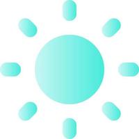 Light mode flat gradient color ui icon. Daytime theme. Adjust screen brightness. Viewing experience. Simple filled pictogram. GUI, UX design for mobile application. Vector isolated RGB illustration