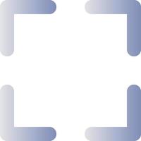 Full screen flat gradient color ui icon. Video player bar. Media control. Changing display resolution. Simple filled pictogram. GUI, UX design for mobile application. Vector isolated RGB illustration