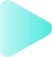 Play button flat gradient color ui icon. Music player bar. Playing multimedia file. Playback. Simple filled pictogram. GUI, UX design for mobile application. Vector isolated RGB illustration