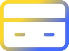 Payment card pixel perfect gradient linear ui icon. Credit card number. Electronic financial transaction. Line color user interface symbol. Modern style pictogram. Vector isolated outline illustration