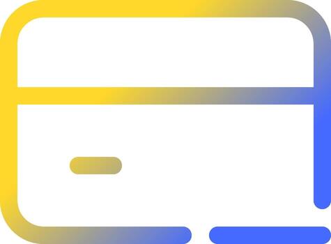 Close bank account pixel perfect gradient linear ui icon. Banking and finance. Electronic operations. Line color user interface symbol. Modern style pictogram. Vector isolated outline illustration