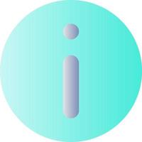 Info flat gradient color ui icon. Additional information. Providing updates. Showing helpful text. Simple filled pictogram. GUI, UX design for mobile application. Vector isolated RGB illustration
