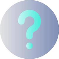 Question mark flat gradient color ui icon. Identify unknown device. Support page. Fix problem. Simple filled pictogram. GUI, UX design for mobile application. Vector isolated RGB illustration