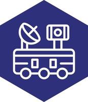 Mars Rover Vector Icon Design