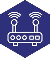 Wifi Router Vector Icon Design