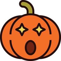 Emoji Pumpkin Halloween vector