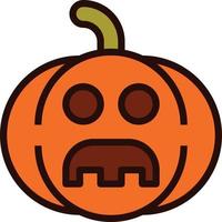 Emoji Pumpkin Halloween vector