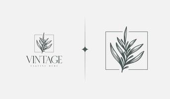 Leaf Flower Tree monoline. Universal creative premium symbol. Vector sign icon logo template. Vector illustration