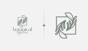 Leaf Flower Tree monoline. Universal creative premium symbol. Vector sign icon logo template. Vector illustration