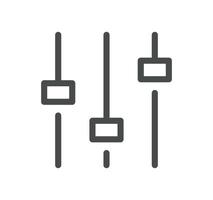 Setup and settings related icon outline and linear vector. vector