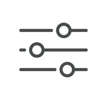 Setup and settings related icon outline and linear vector. vector