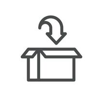 Delivery related icon outline and linear vector. vector