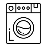 Washing machine vector design modern style, home appliances icon