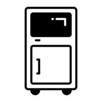 refrigerador vector diseño en moderno estilo, hogar accesorios icono
