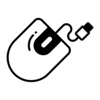 Computer mouse vector design, computer accessory icon