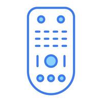 Wireless remote vector design, customizable icon of tv remote