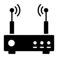 Wifi router vector design, editable icon of wireless modem