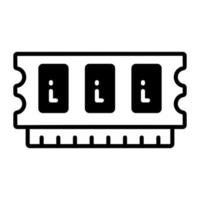 Beautifully designed icon of ram, random access memory vector