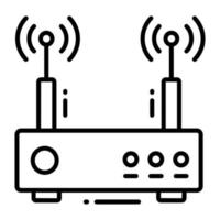 Wifi router vector design, editable icon of wireless modem
