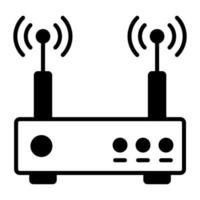 Wifi router vector design, editable icon of wireless modem