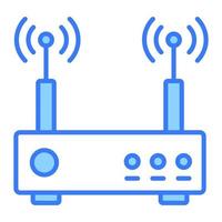 Wifi router vector design, editable icon of wireless modem