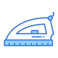 Electric iron vector design, home appliances icon