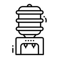 Modern icon design of water dispenser, editable vector