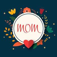 Happy Mother's Day Vector Illustrations Background.