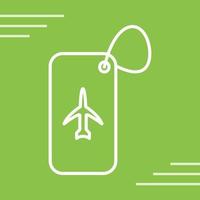 Luggage Tag Vector Icon