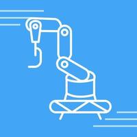 Industrial Robot Vector Icon