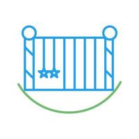 Baby Cot Vector Icon