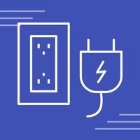 Plug and Socket Vector Icon