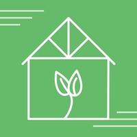 Green House Vector Icon