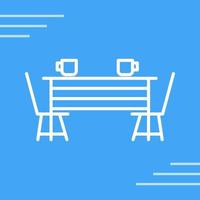 Dining Table Vector Icon