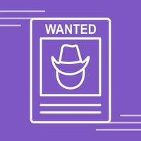 Wanted Poster Vector Icon