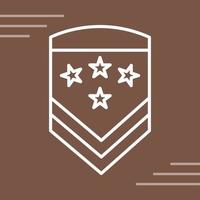 icono de vector de insignia militar