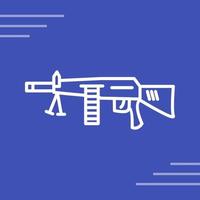 Machine Gun Vector Icon