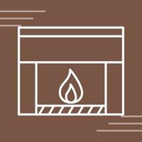 Fireplace Vector Icon