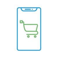 Mobile Shopping Vector Icon