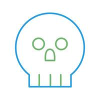 icono de vector de calavera pirata