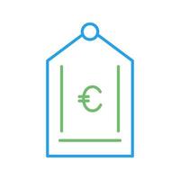 Euro Tag Vector Icon