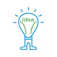 icono de vector de idea brillante