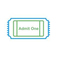 Movie Ticket Vector Icon