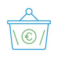 Euro Basket Vector Icon