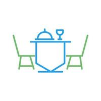 Dinner Table Vector Icon