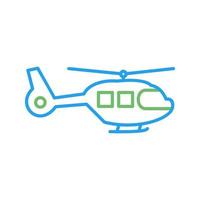 icono de vector de helicóptero